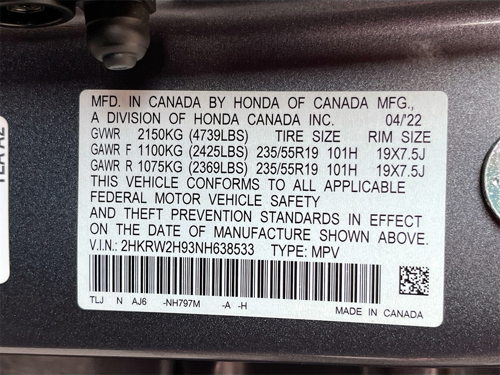 2022 Honda CR-V Touring Gray at Legacy Ford