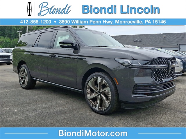 Black (Chroma Caviar Dark Gray Metallic Clearcoat) 2025 Lincoln Navigator L Black Label 4WD SUV / Crossover Four-Wheel Drive Automatic
