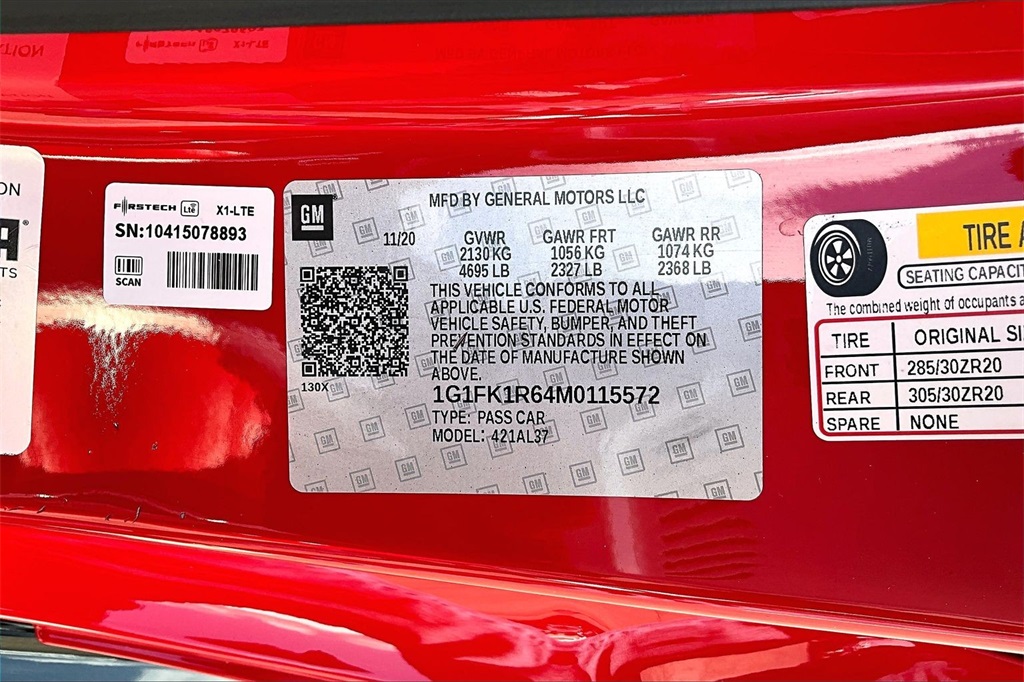 2021 Chevrolet Camaro ZL1 Red at Classic Chevrolet Galveston