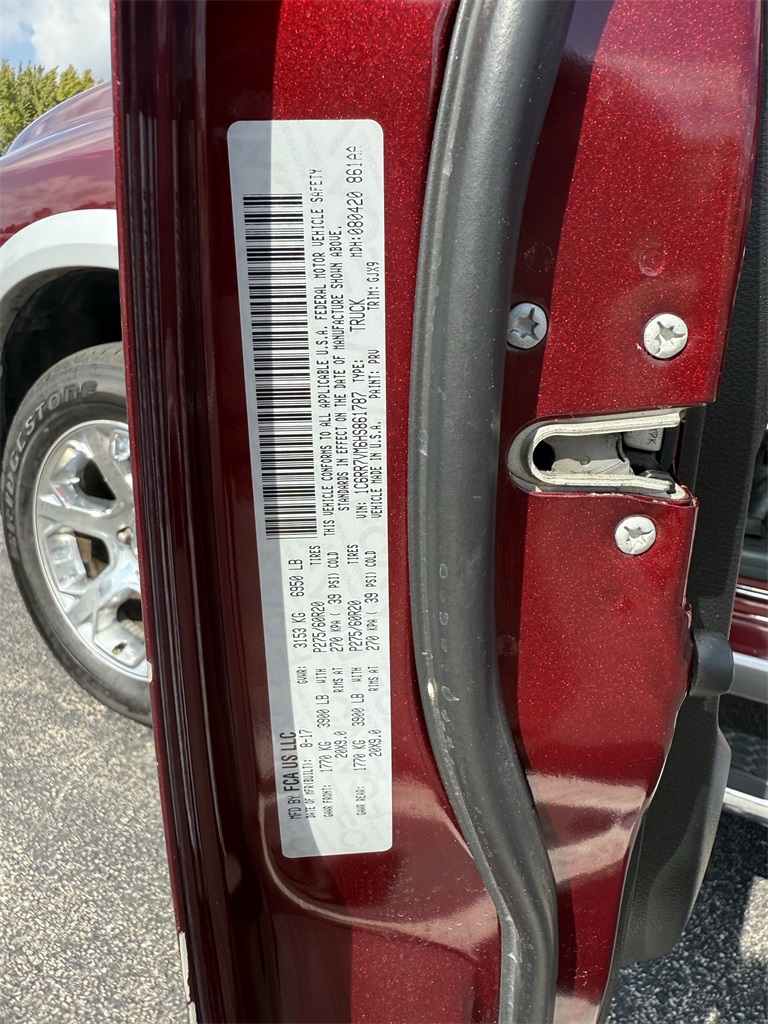 2017 Ram 1500 Laramie Red at Emmons Autoplex