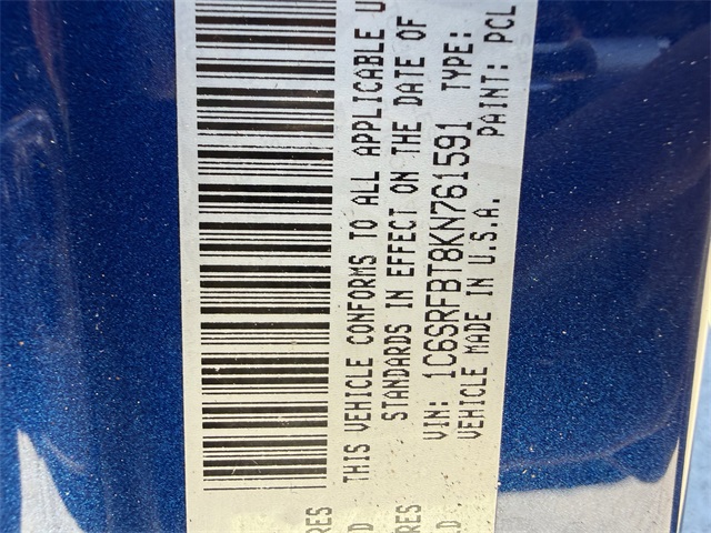 2019 Ram 1500 Big Horn/Lone Star Blue at Emmons Autoplex