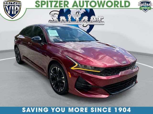Passion Red 2021 Kia K5 Sedan Front-Wheel Drive 8-Speed Automatic