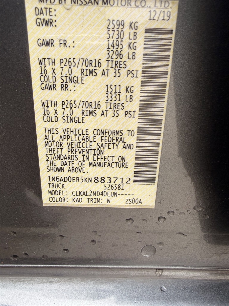 2019 Nissan Frontier SV Gray at AutoSavvy Houston Northwest