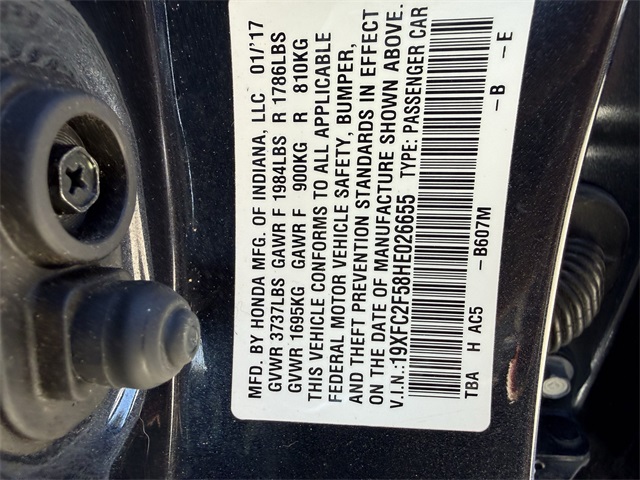 2017 Honda Civic LX  at Emmons Autoplex