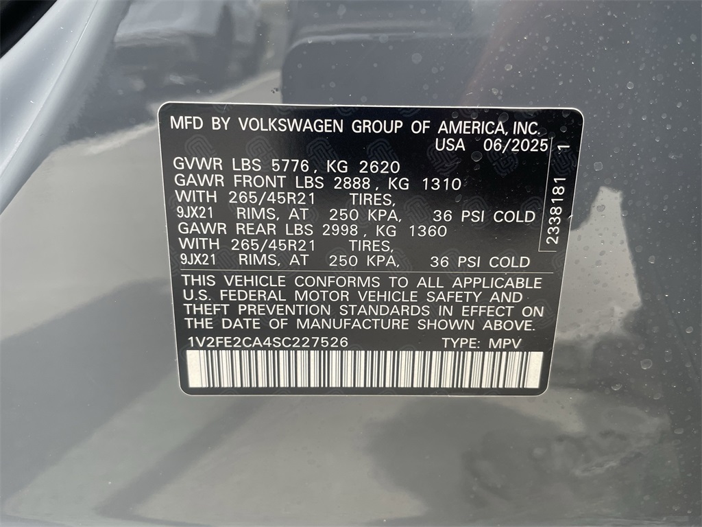 2025 Volkswagen Atlas Cross Sport 2.0T SEL Premium R-Line Gray at DeMontrond Automotive Group