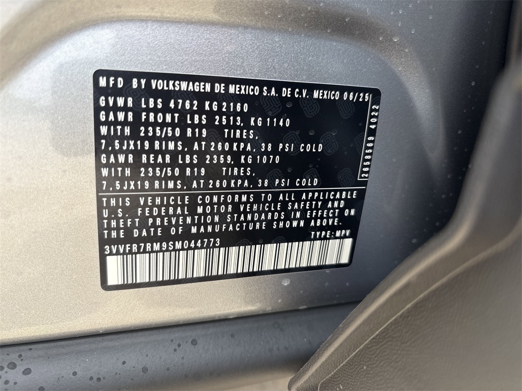 2025 Volkswagen Tiguan 2.0T SE Silver at DeMontrond Automotive Group