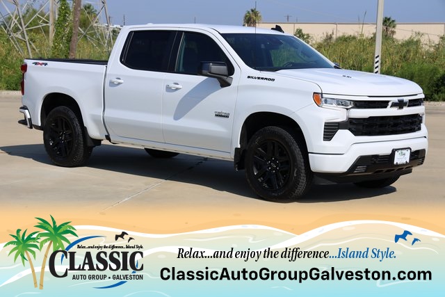 2025 Chevrolet Silverado 1500 RST White at Classic Chevrolet Galveston