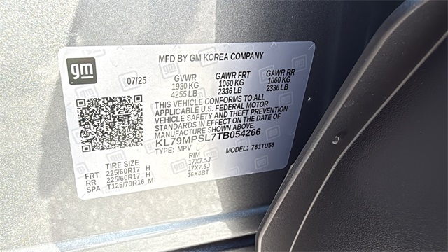 new 2026 Chevrolet TrailBlazer car, priced at $26,785