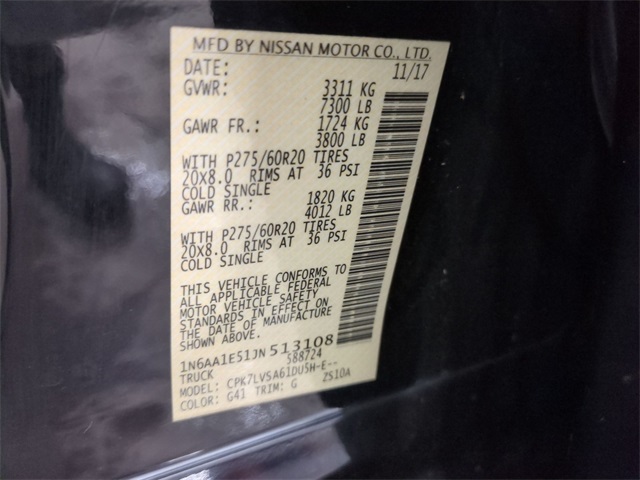 used 2018 Nissan Titan car, priced at $23,311