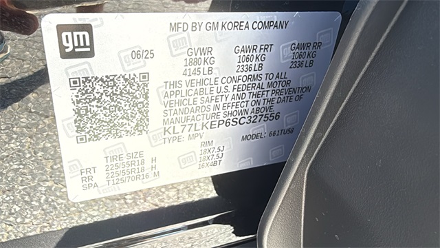 new 2025 Chevrolet Trax car, priced at $26,930