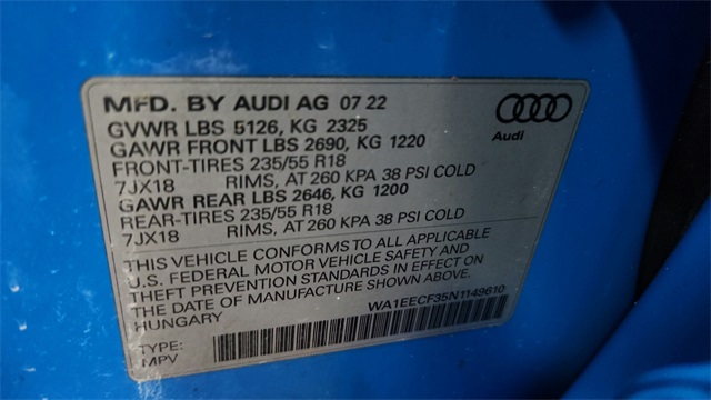 2022 Audi Q3 Premium Plus quattro 2022 Audi Q3 Premium Plus quattro