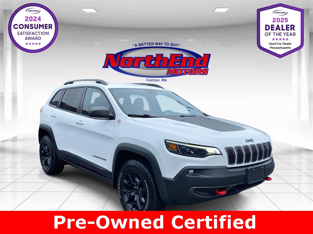 2021 Bright White Clearcoat Jeep Cherokee Trailhawk SUV