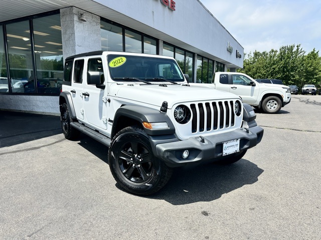 2022 Bright White Clearcoat Jeep Wrangler Unlimited Sport Altitude 4X4 SUV