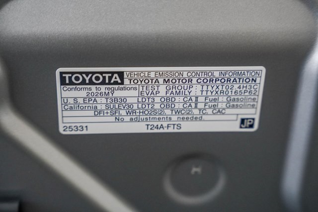 new 2026 Toyota 4Runner car, priced at $52,358