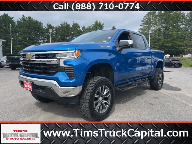 2023 Glacier Blue Metallic Chevrolet Silverado 1500 Lifted LT 4X4 Truck