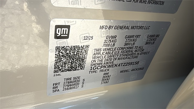 new 2026 Chevrolet Silverado 1500 car, priced at $52,160