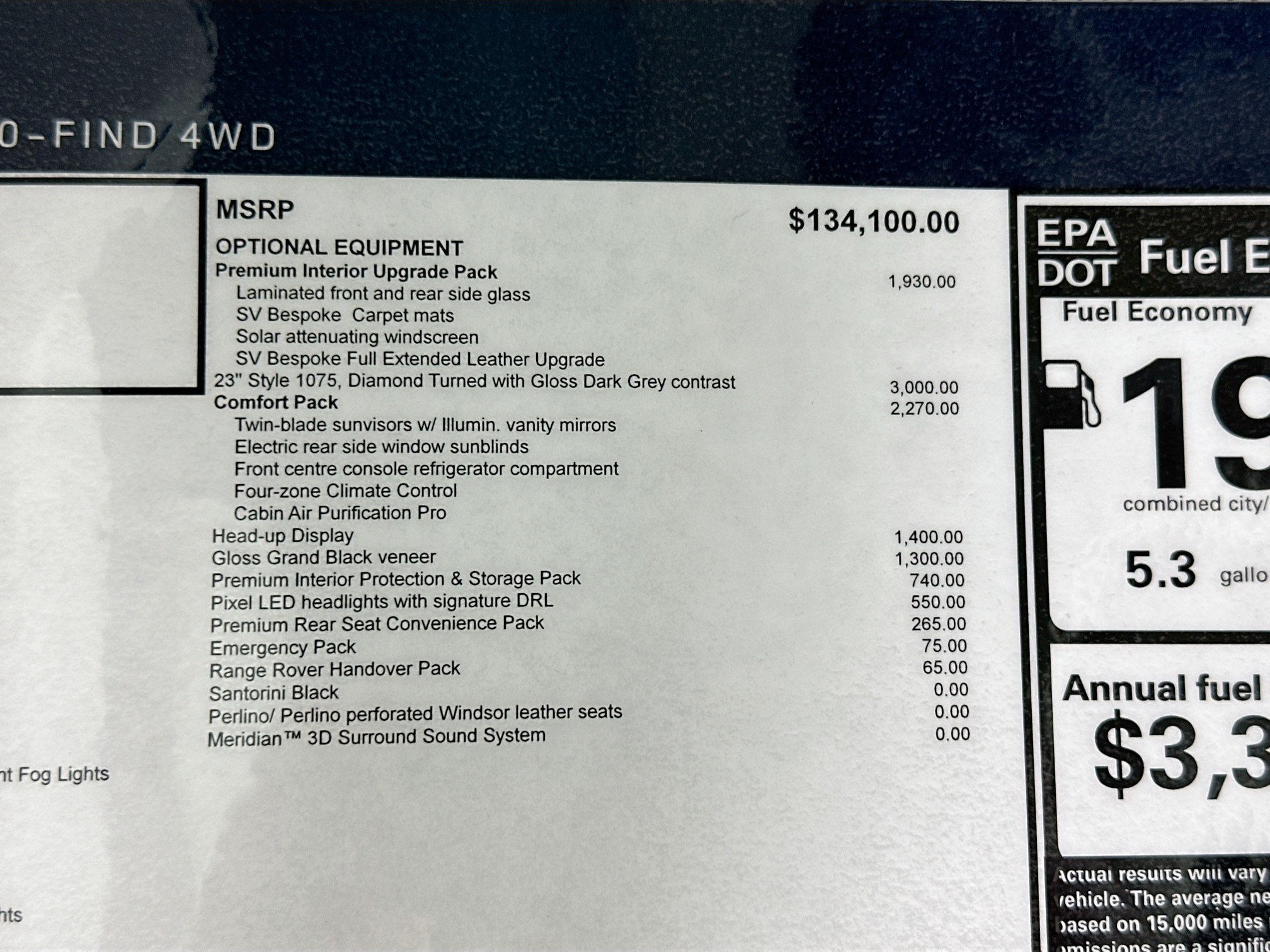 new 2025 Land Rover Range Rover car, priced at $147,845