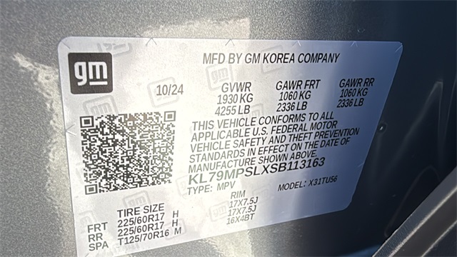 new 2025 Chevrolet TrailBlazer car, priced at $29,220