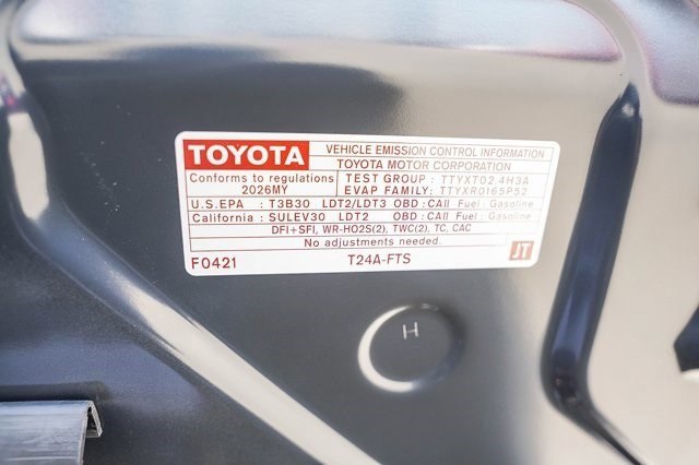 new 2026 Toyota Tacoma car, priced at $35,688