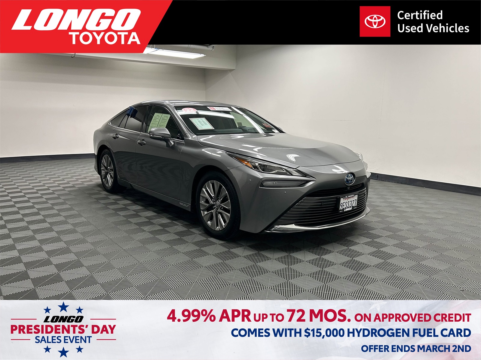 used 2022 Toyota Mirai car, priced at $12,588