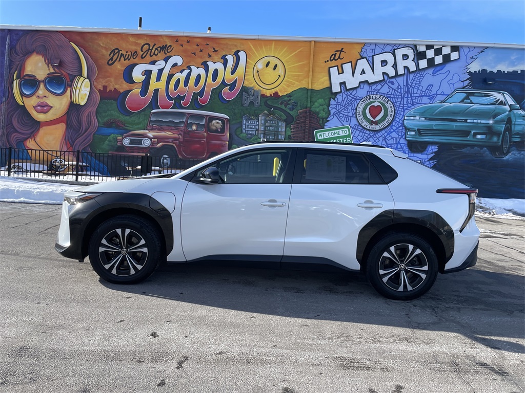 Used 2023 Toyota bZ4X XLE with VIN JTMABACA2PA040061 for sale in Worcester, MA