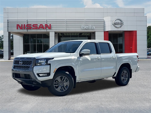 2025 Glacier White Nissan Frontier SV 4X4 Truck