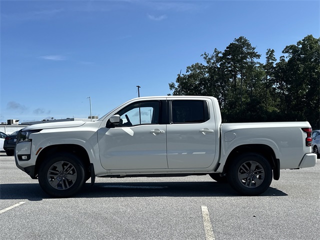 2025 Glacier White Nissan Frontier SV 4X4 Truck