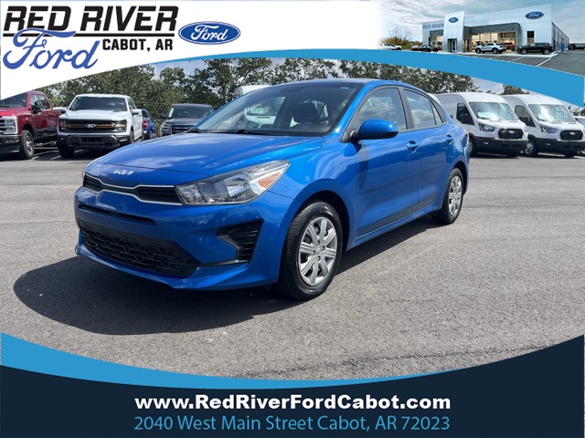 2022 Sporty Blue Kia Rio S Sedan