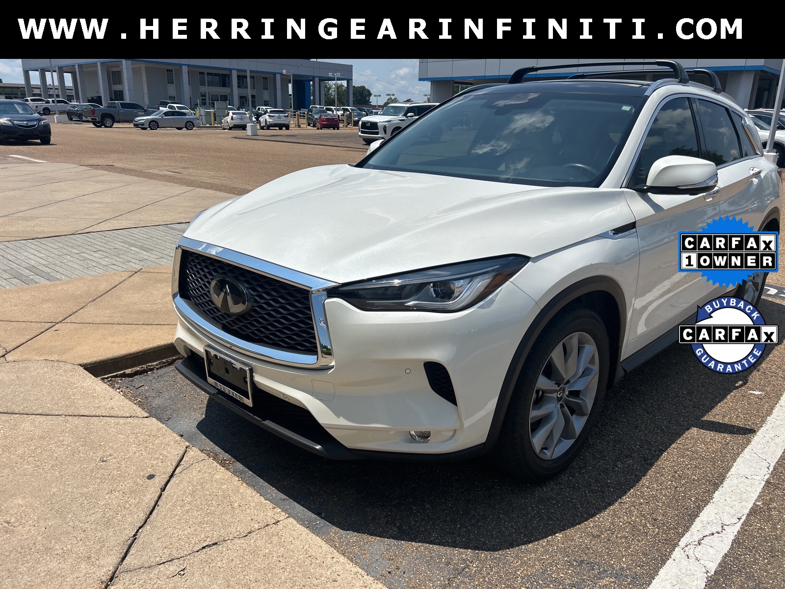 2022 Majestic White INFINITI QX50 ESSENTIAL FWD SUV
