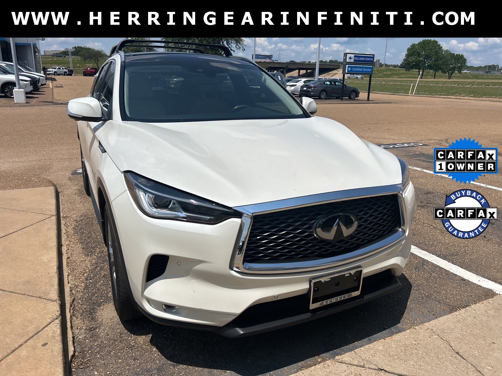 2022 Majestic White INFINITI QX50 ESSENTIAL FWD SUV