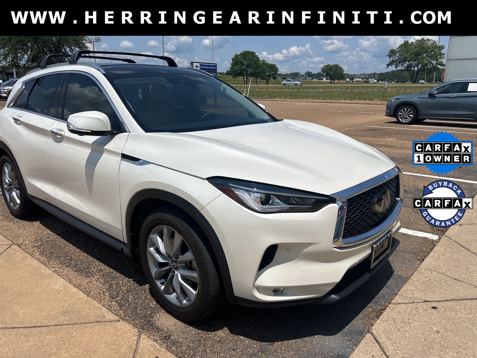 2022 Majestic White INFINITI QX50 ESSENTIAL FWD SUV