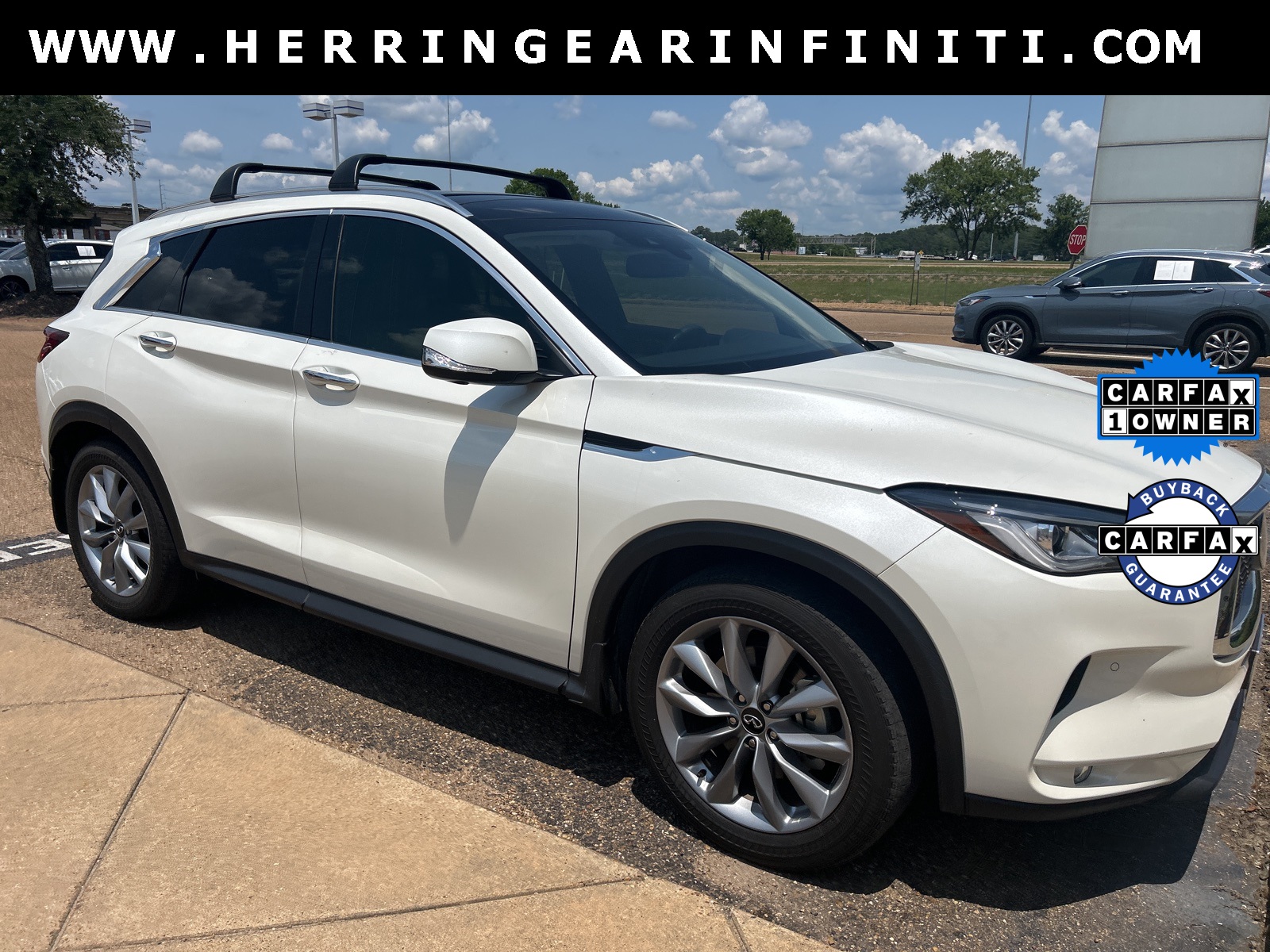 2022 Majestic White INFINITI QX50 ESSENTIAL FWD SUV