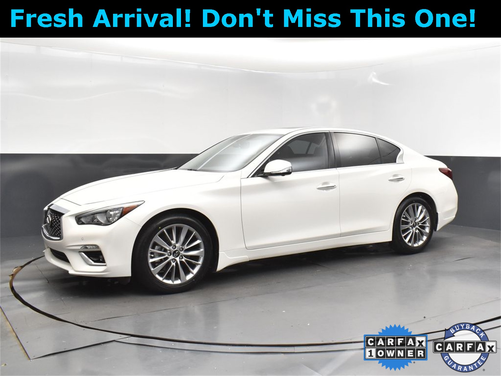 2022 Majestic White INFINITI Q50 LUXE RWD Sedan