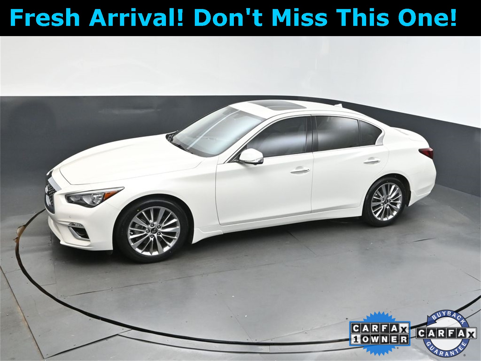 2022 Majestic White INFINITI Q50 LUXE RWD Sedan