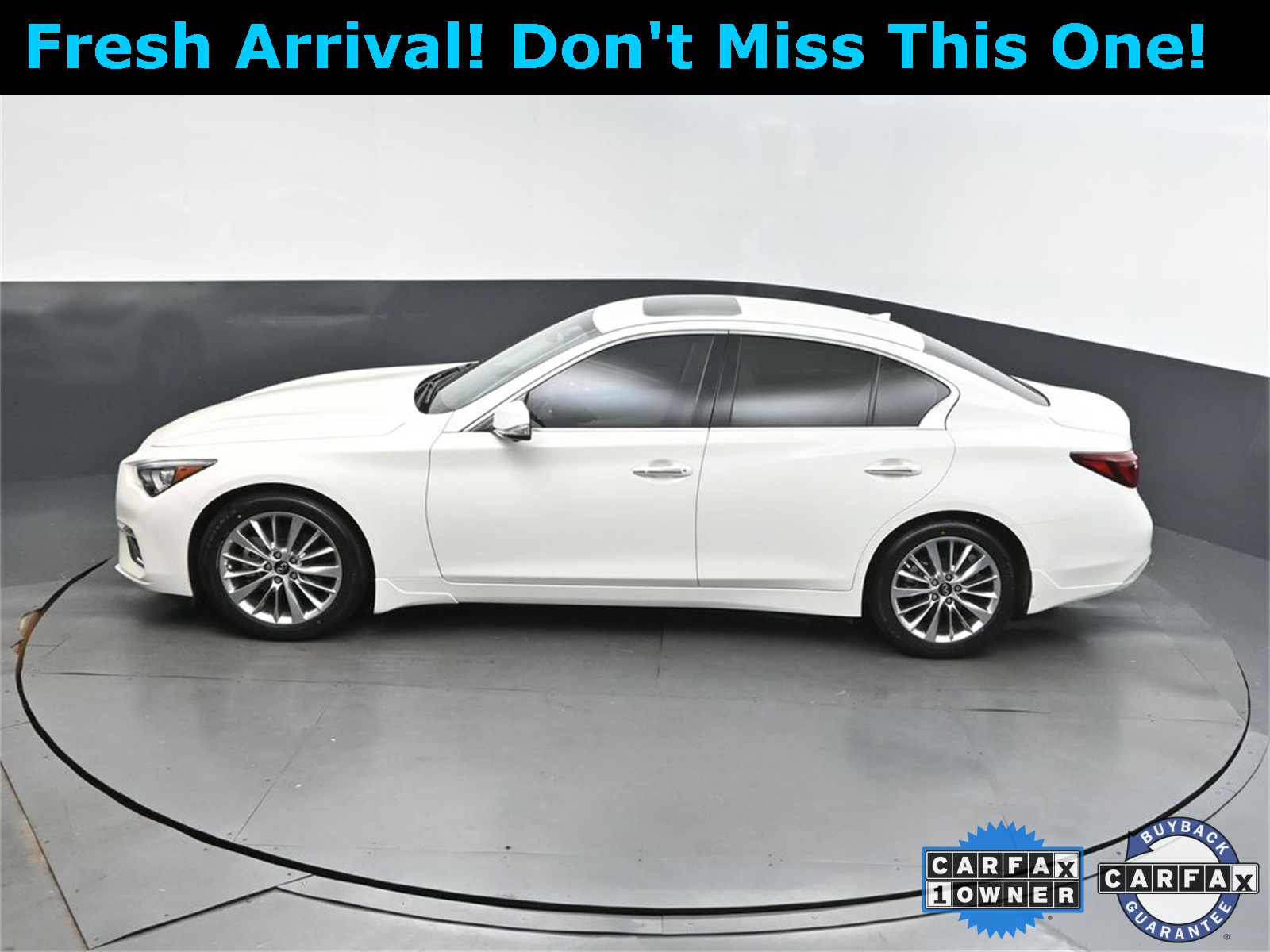 2022 Majestic White INFINITI Q50 LUXE RWD Sedan
