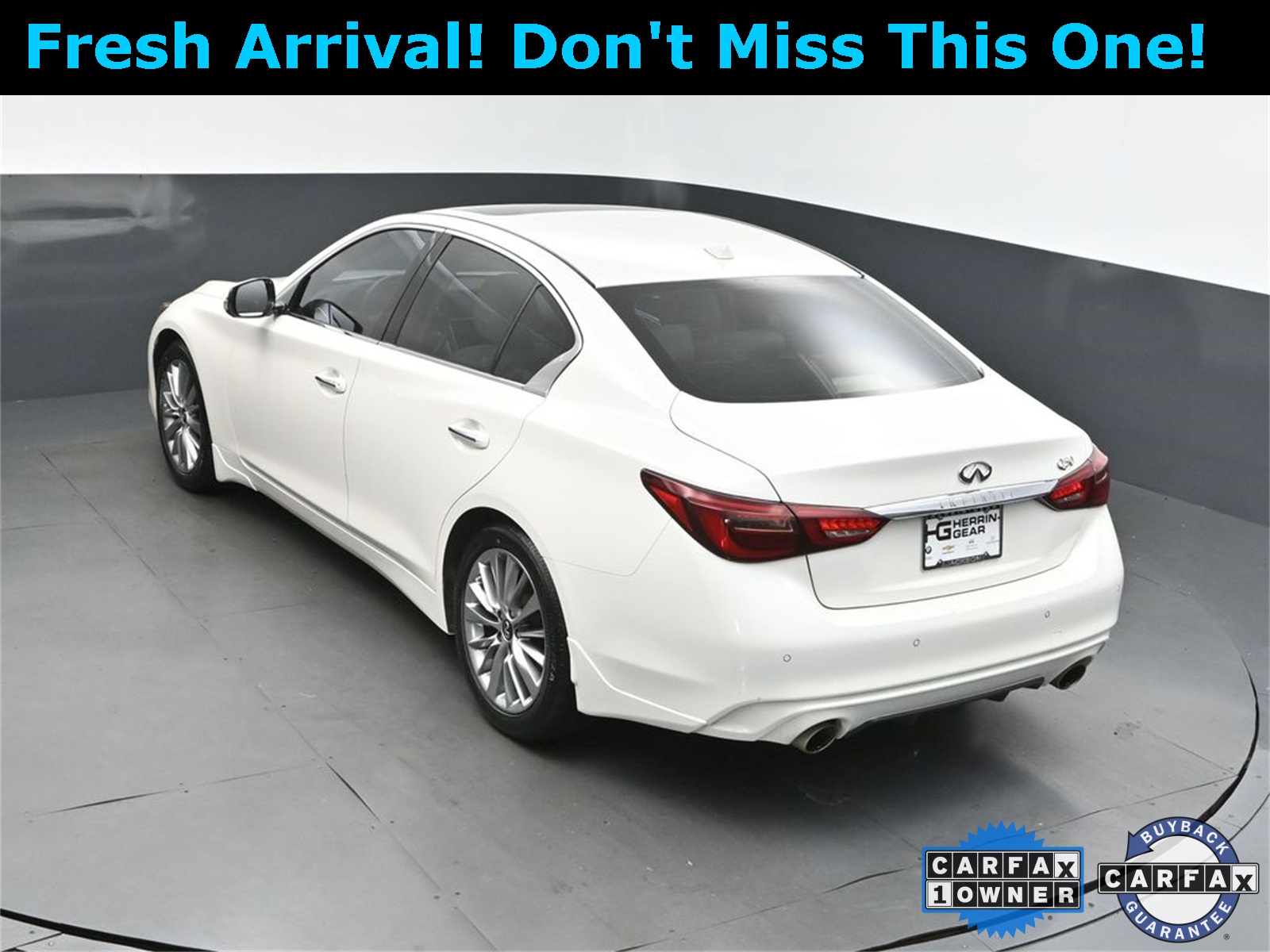 2022 Majestic White INFINITI Q50 LUXE RWD Sedan