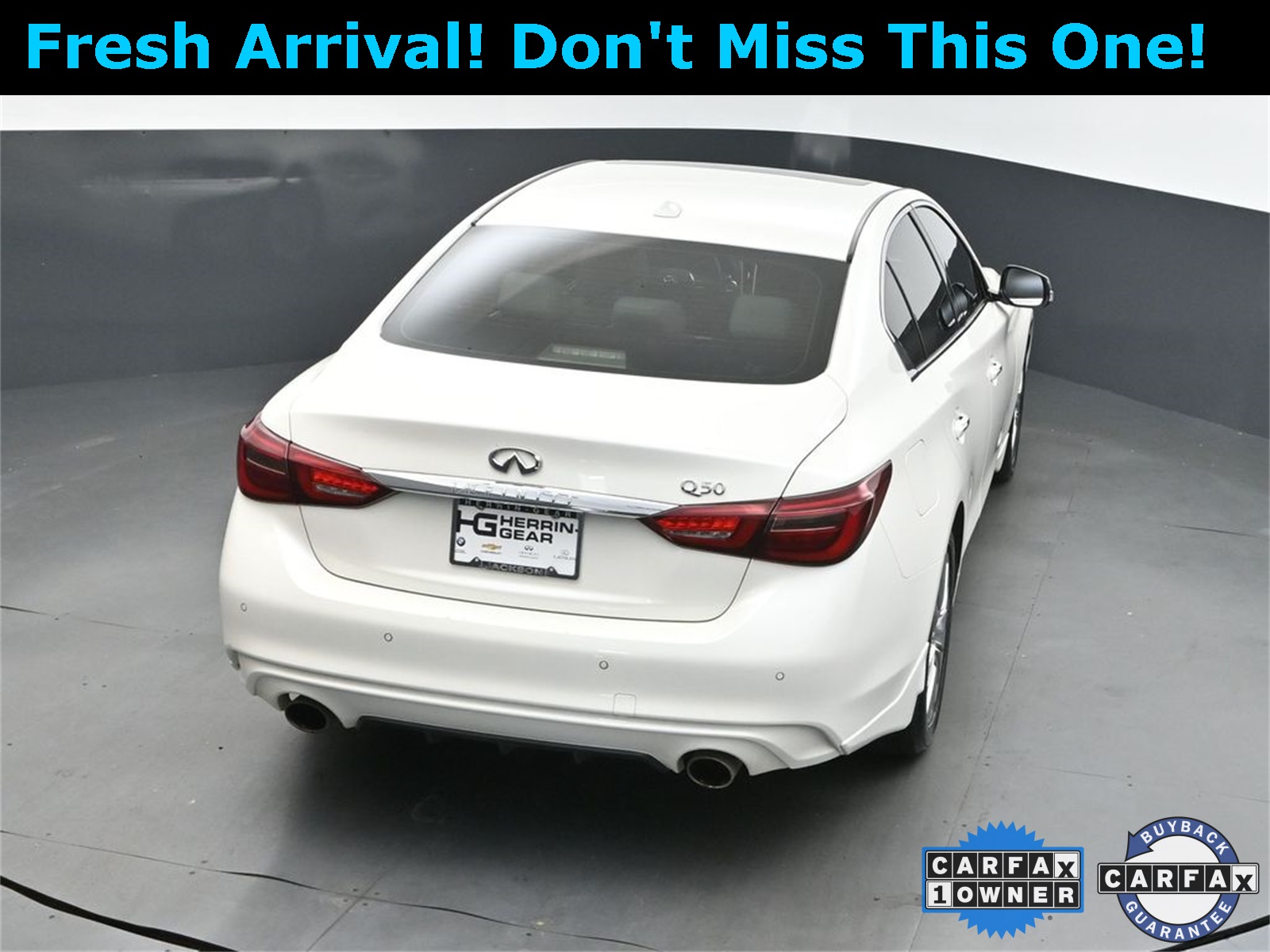 2022 Majestic White INFINITI Q50 LUXE RWD Sedan