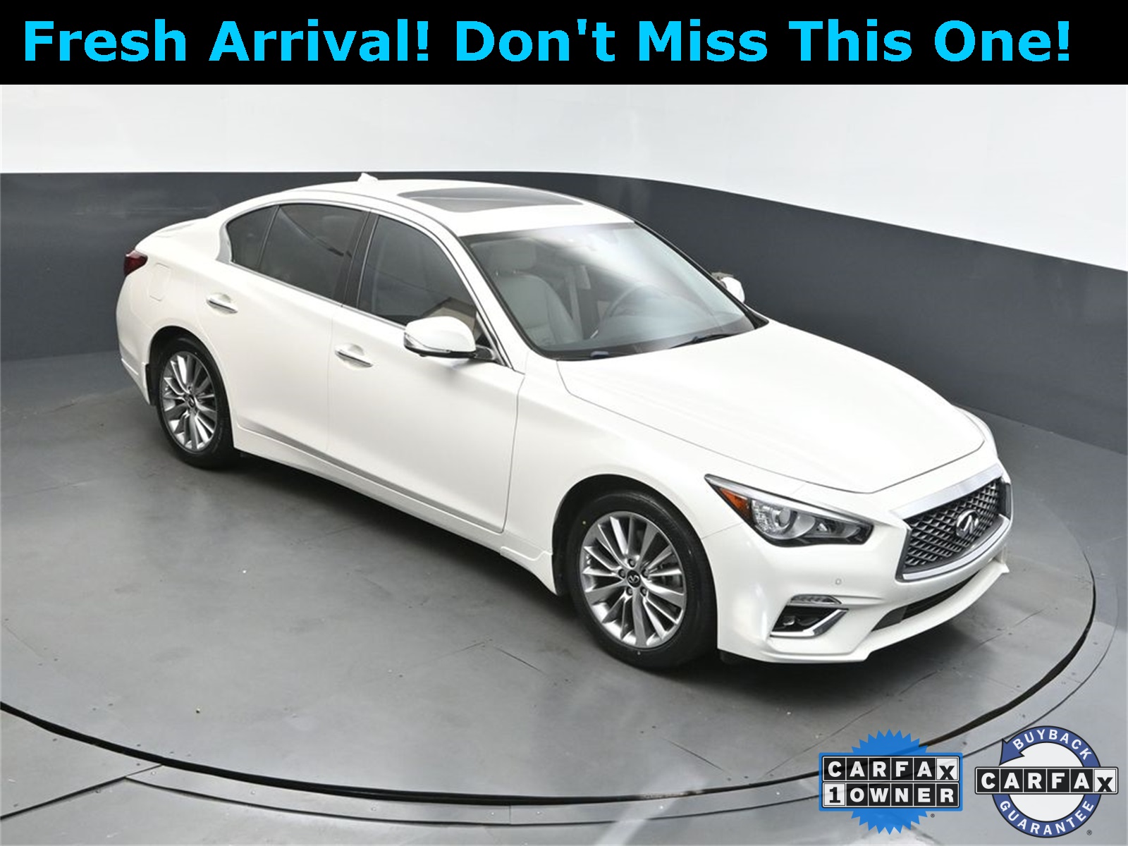 2022 Majestic White INFINITI Q50 LUXE RWD Sedan