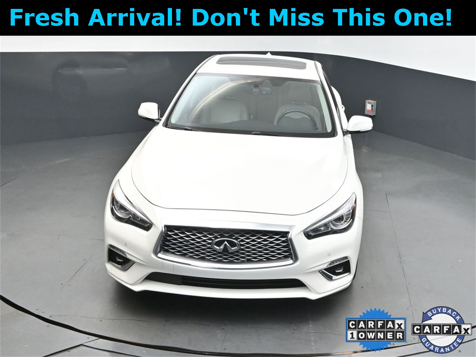 2022 Majestic White INFINITI Q50 LUXE RWD Sedan