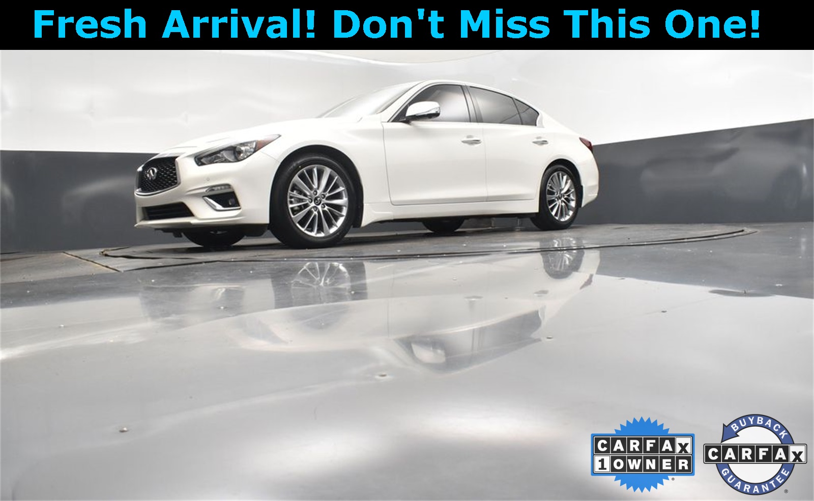 2022 Majestic White INFINITI Q50 LUXE RWD Sedan