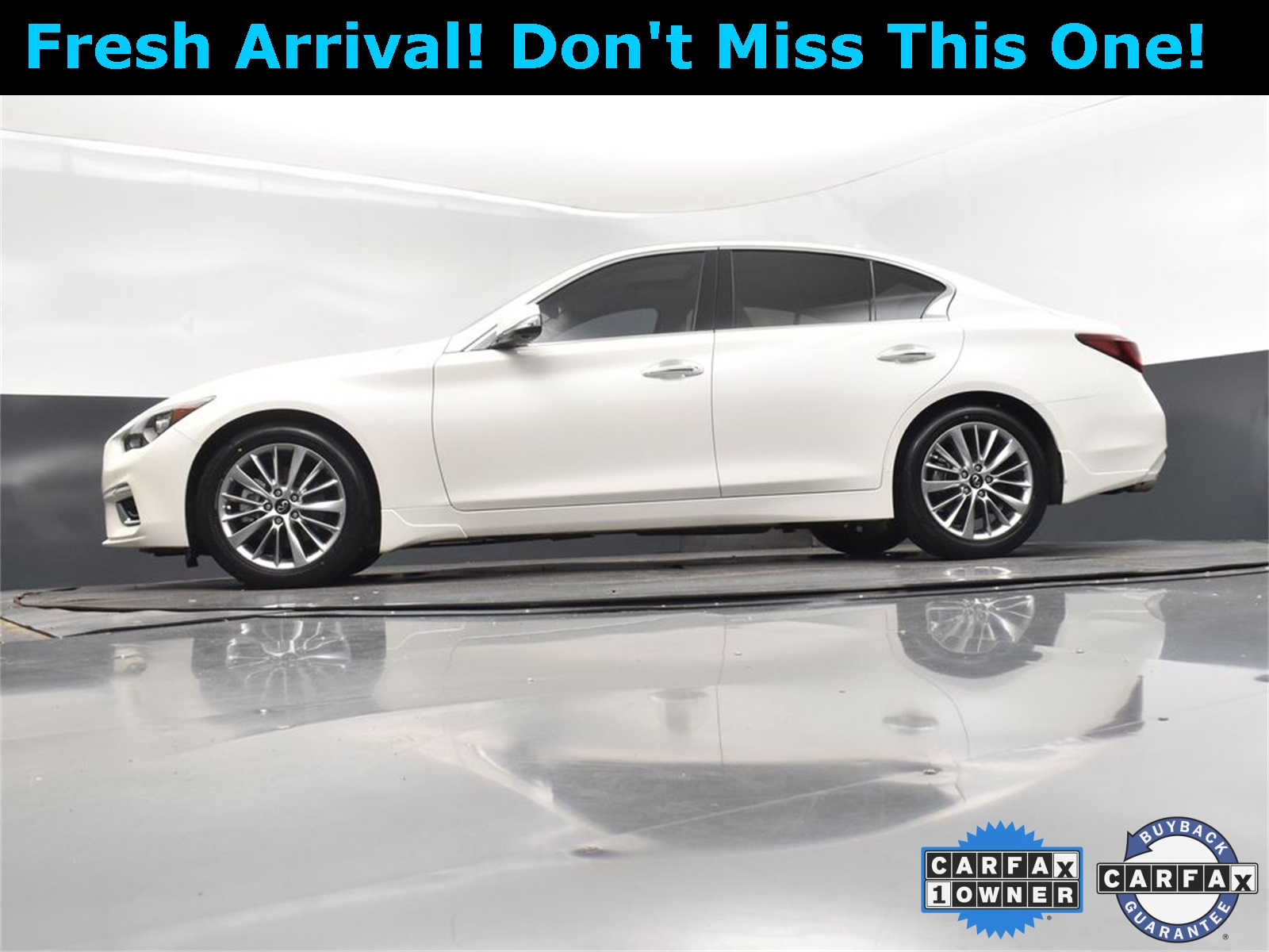 2022 Majestic White INFINITI Q50 LUXE RWD Sedan