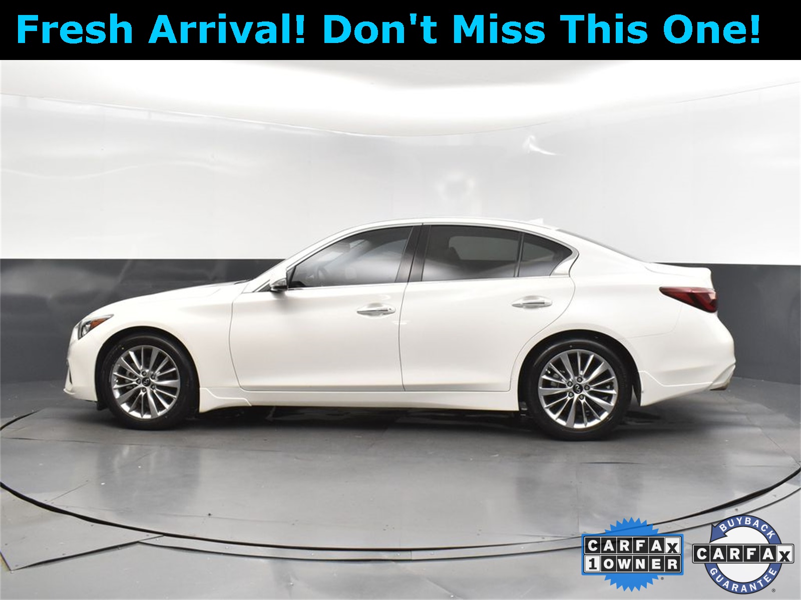 2022 Majestic White INFINITI Q50 LUXE RWD Sedan
