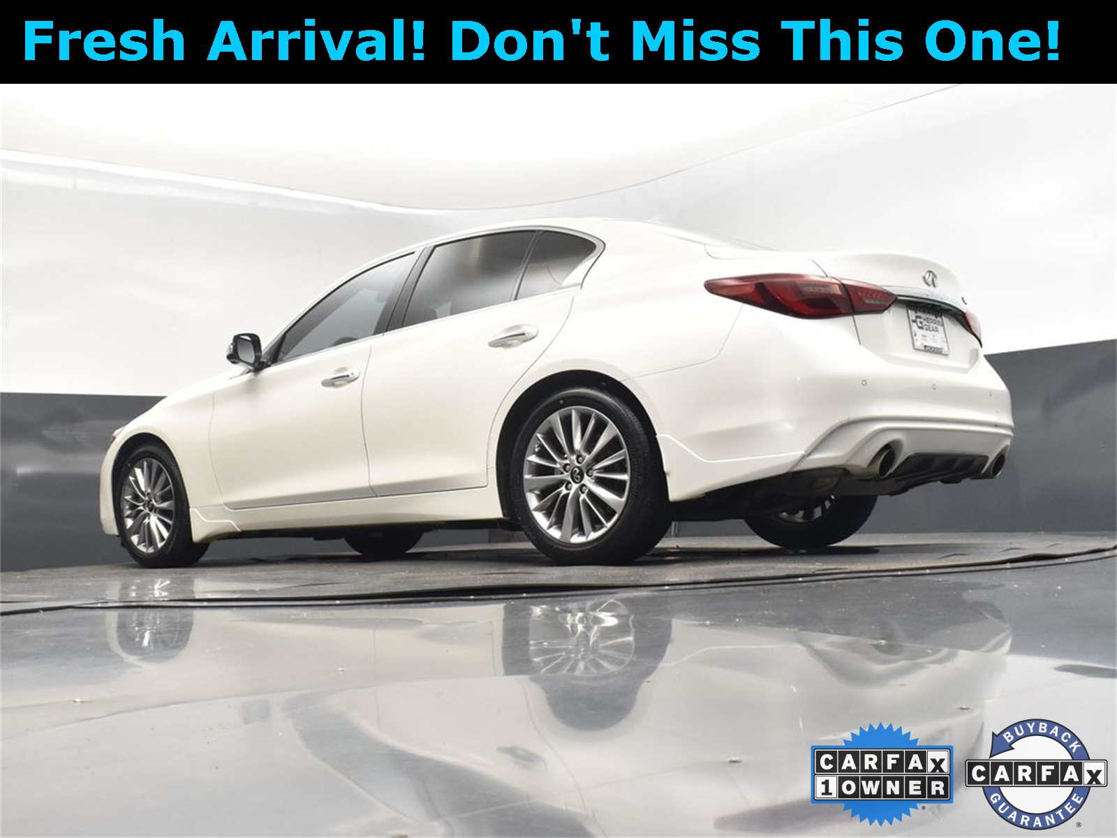 2022 Majestic White INFINITI Q50 LUXE RWD Sedan