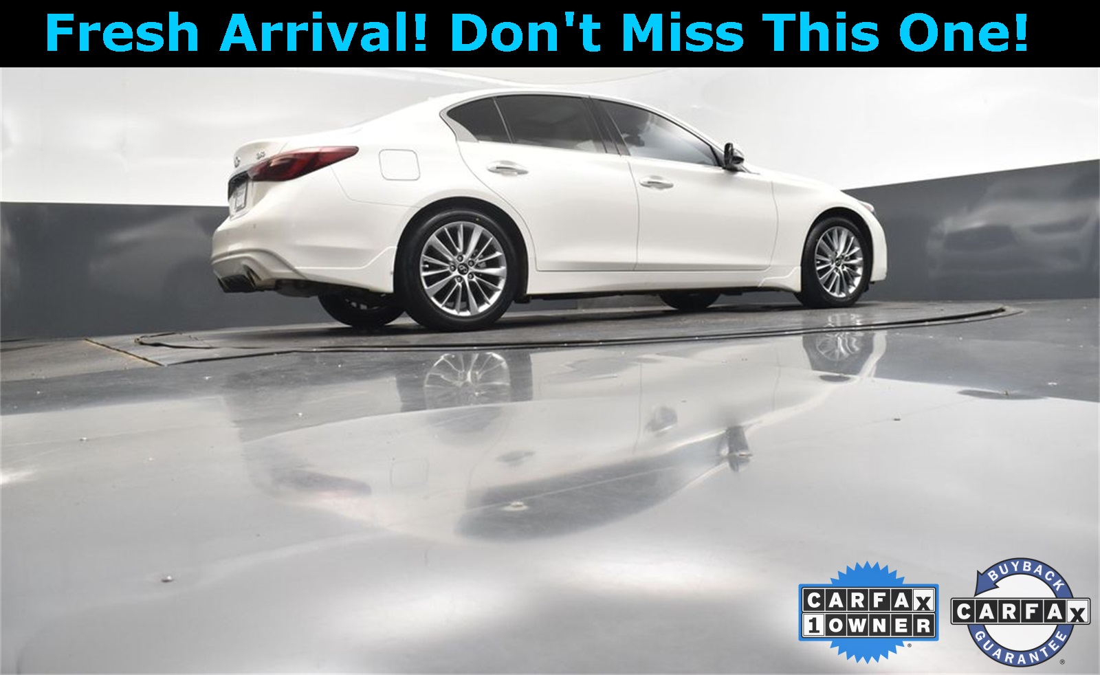 2022 Majestic White INFINITI Q50 LUXE RWD Sedan