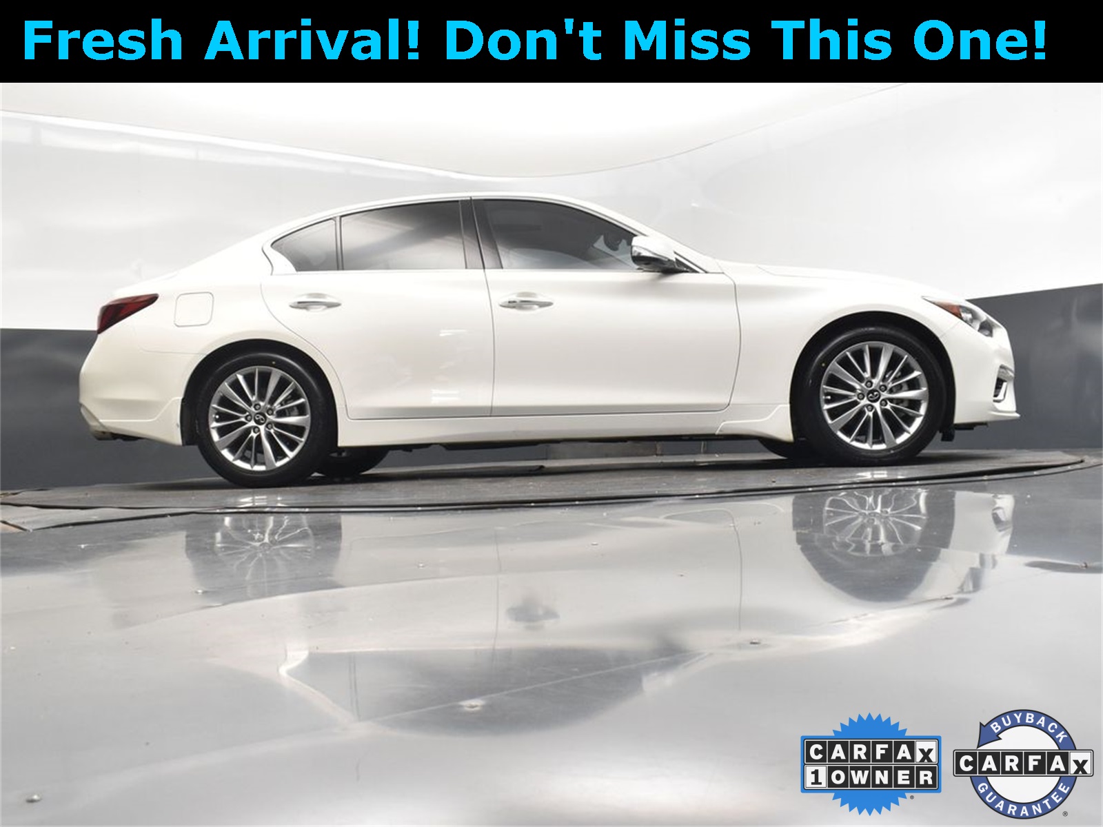2022 Majestic White INFINITI Q50 LUXE RWD Sedan
