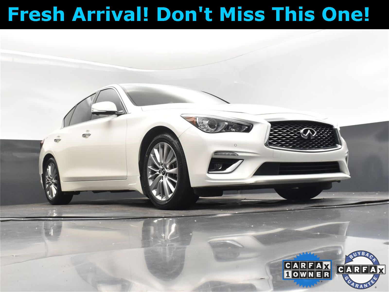 2022 Majestic White INFINITI Q50 LUXE RWD Sedan