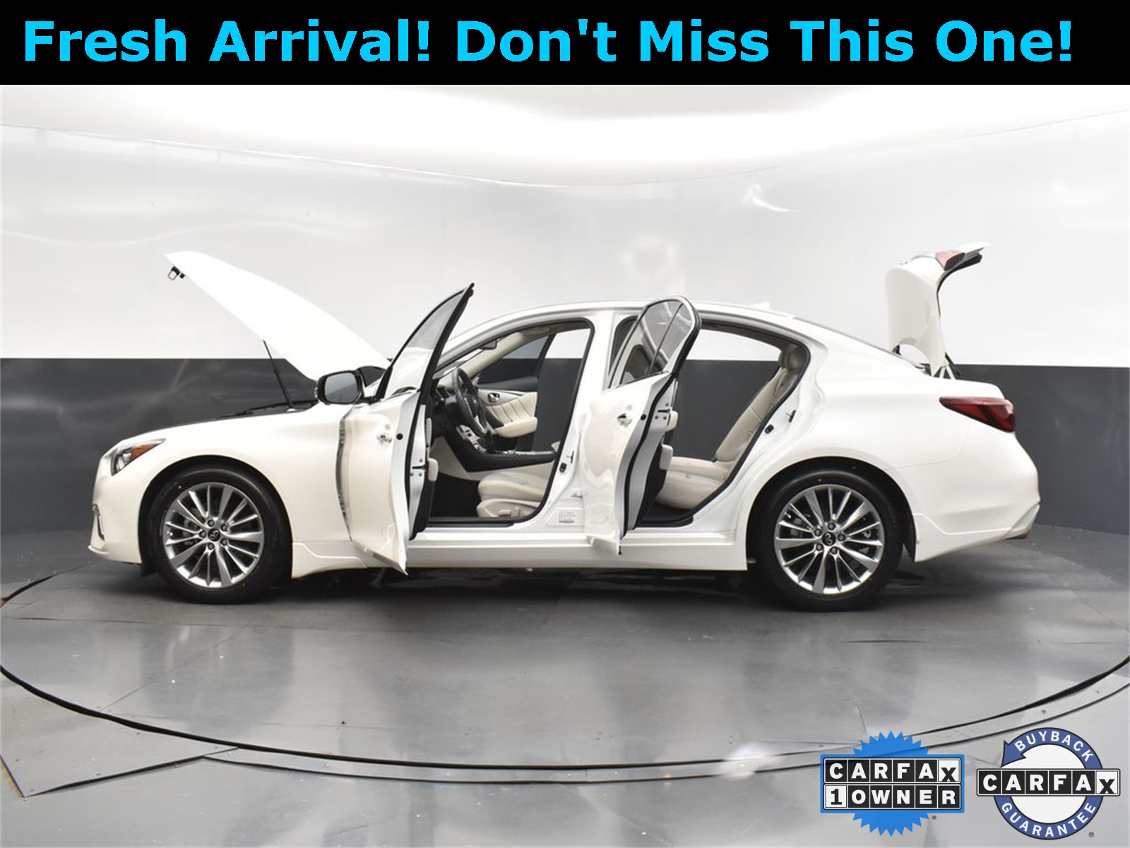 2022 Majestic White INFINITI Q50 LUXE RWD Sedan