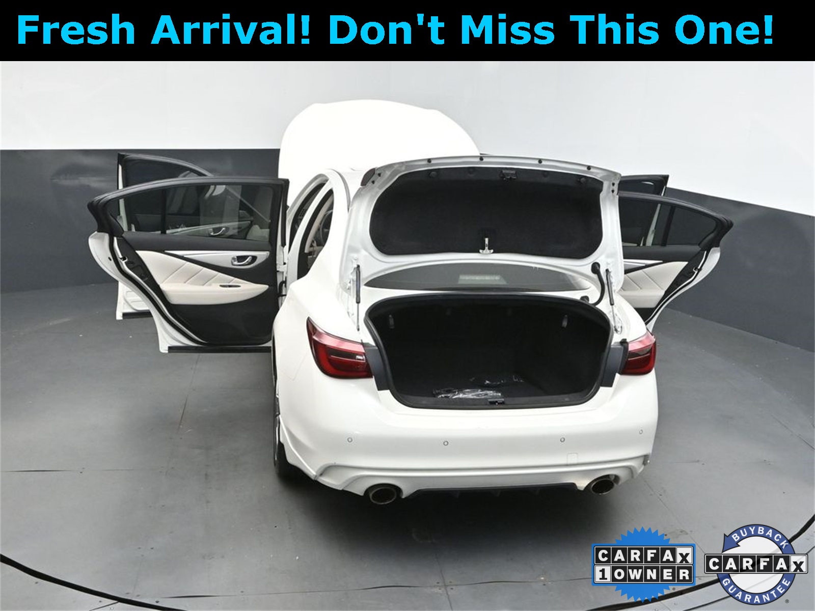 2022 Majestic White INFINITI Q50 LUXE RWD Sedan