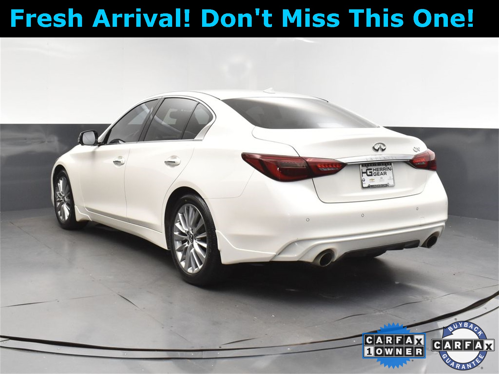 2022 Majestic White INFINITI Q50 LUXE RWD Sedan