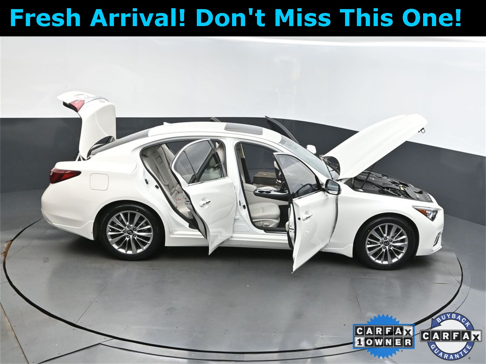 2022 Majestic White INFINITI Q50 LUXE RWD Sedan